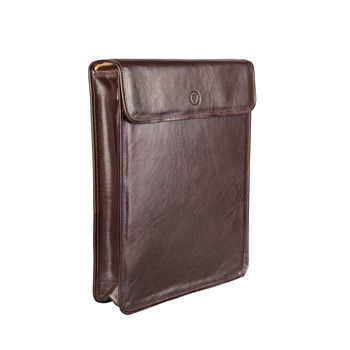 Fine Leather Shirt Carrier Case. 'The Sepino', 6 of 12