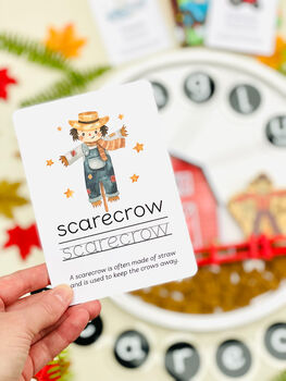 Dangly Scarecrow Educational Flashcards, 2 of 5