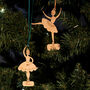 Personalised Swirling Ballerina Christmas Decoration, thumbnail 4 of 5