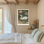 Japanese Swan Wildlife Art Print, thumbnail 2 of 4