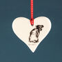 Dog Hanging Love Hearts With Classic Dog Poses, thumbnail 1 of 12