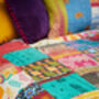 Handmade Kantha Patchwork Quilted Bedspread Cover Throw, thumbnail 5 of 6