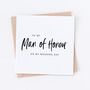 Man Of Honour Wedding Bridal Card, thumbnail 1 of 6