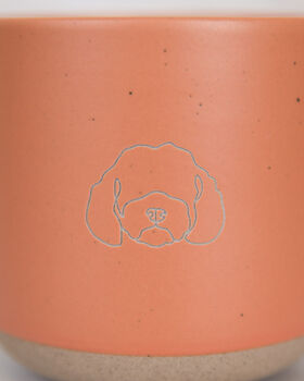 Cockapoo/ Cavapoo/ Maltipoo Engraved Apricot Ceramic Tea/ Coffee Mug, 2 of 7