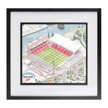 Nottingham Forest City Ground Stadium Art Print, 3 of 3
