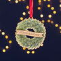 Personalised Wreath Family Christmas Tree Decoration, thumbnail 1 of 2