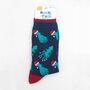 Men's Bamboo Socks Christmas Octopus And Squid, thumbnail 4 of 5