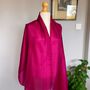100% Mulberry Silk Scarf, Magenta, Fuchsia, thumbnail 9 of 9