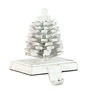 White Pinecone Christmas Stocking Holder, thumbnail 2 of 6