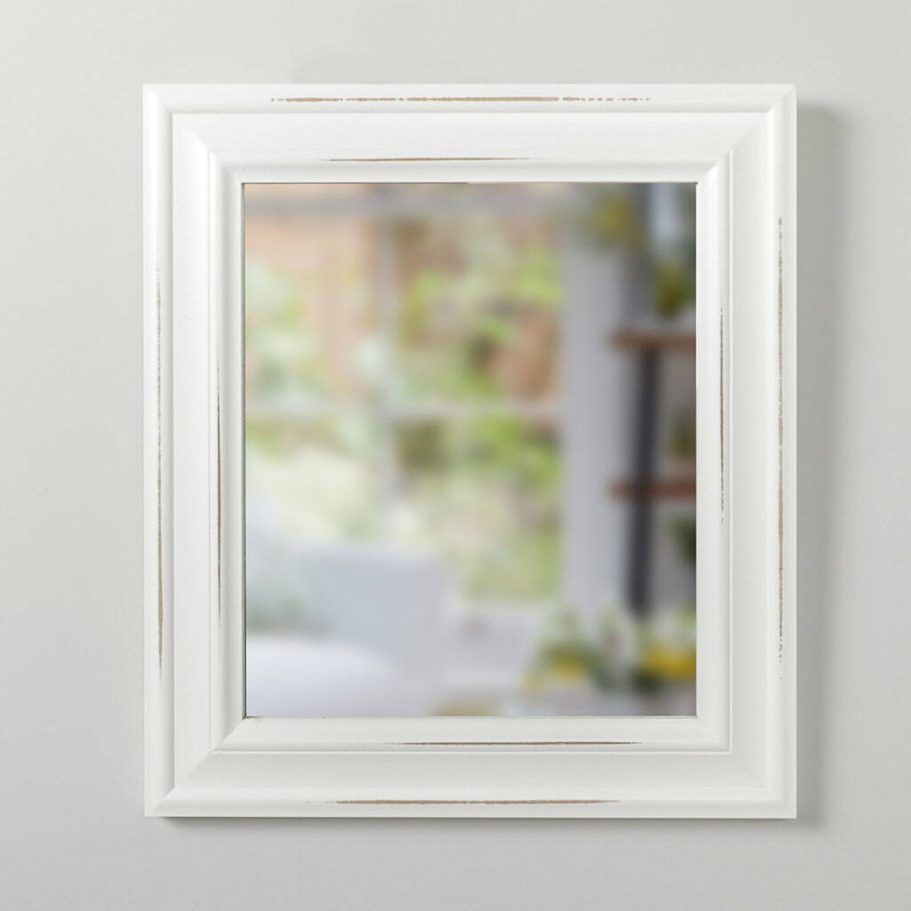 Antique White Nautical Wall Mirror By Dibor