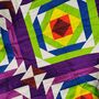Colourful Quilt Rainbow Snail Trail Double Bed Blanket, thumbnail 4 of 10