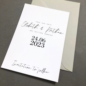 The Modernist Save The Date Cards, 5 of 10