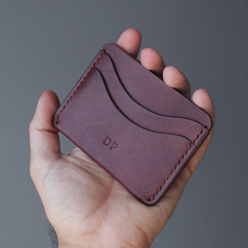 Personalised Minimalist Leather Wallet, 2 of 9