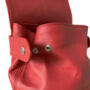 Medium Red Leather Backpack, thumbnail 7 of 8