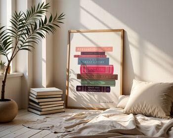 Romance Classics Book Stack Art Print, 2 of 6