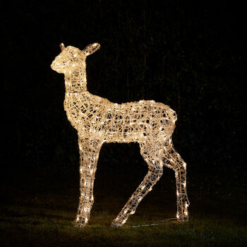 Twinkly Smart LED Outdoor Acrylic Christmas Doe Figure, 12 of 12