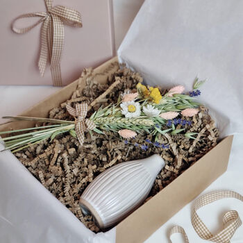 Bud Vase And Dried Flowers Gift Box, 2 of 12