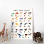 Personalised Animal Alphabet Print, thumbnail 3 of 3