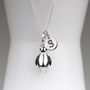 Personalised Solid Silver Penguin Necklace, thumbnail 2 of 6