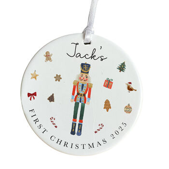 Christmas Ceramic Ornament Nutcracker Ballerina, 4 of 7