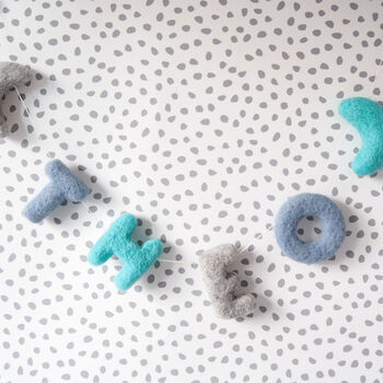 Personalised Moon And Stars Name Felt Garland, 12 of 12