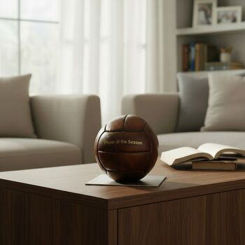 Personalised Vintage Football Ornament And Trophy, 4 of 11