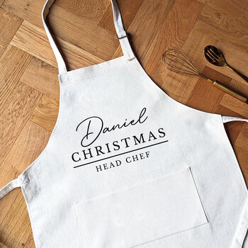 Personalised Family Christmas Aprons Christmas Cooking Gift, 4 of 4