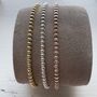 Three Sparkly Bracelets In Silver, Rose Gold And Gold Plated, thumbnail 3 of 7