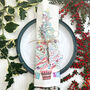 'Oh Christmas Tree Linen Napkins, thumbnail 9 of 9