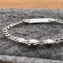 Personalised Boys Sterling Silver ID Bracelet, thumbnail 4 of 7