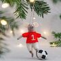 Football Mouse Hanging Decoration, thumbnail 1 of 3