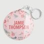 Personalised Floral Design Premium Kids Bag Tag, thumbnail 1 of 4