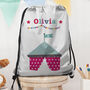 Personalised Metallic Grey Circus Waterproof Swim Bag, thumbnail 1 of 8