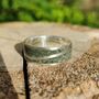 Silver Ring, Westmorland Green Slate, Silver Wave Inlay, thumbnail 6 of 7