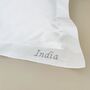 Personalised Grey Cotton 200 Tc Oxford Pillowcase, thumbnail 2 of 6