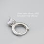 Heart Cz Huggie Hoop In Sterling Silver, thumbnail 8 of 12