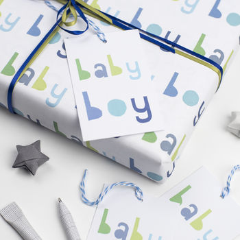 Baby Boy Wrapping Paper Set, 6 of 10