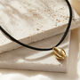 Cowrie Shell Leather Cord Necklace, thumbnail 1 of 7