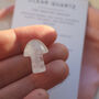 Clear Quartz Crystal Gift Set – Heart, Tower And Mushroom, thumbnail 3 of 5