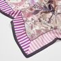 Deco Blooms Candy Stripe Square Scarf, thumbnail 3 of 3