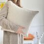 Linen Cushion With Mini Flower Trim, thumbnail 5 of 10