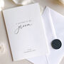 Luxury 'Letter To My Groom On Our Wedding Day' Card, thumbnail 2 of 7
