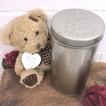 Personalised Valentine Teddy In A Tin, 4 of 5