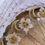 Set Of Three Floral And Celestial Bridal Hairpins, thumbnail 10 of 10