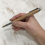 Handmade Fountain Pen Recycled Whisky Barrel Oak, thumbnail 4 of 12