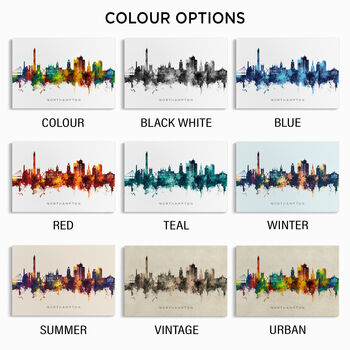 Northampton Skyline Cityscape Art Print, 3 of 12