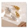 Cannes D’or Gold Pearl Flower Blossom V Gift Earrings, thumbnail 3 of 4