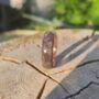 Copper Ring With Welsh Heather Blue Slate, thumbnail 3 of 6