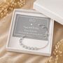80th Birthday Drawstring Eight Disc Bracelet, thumbnail 4 of 7