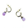 Sterling Silver And Gold Vermeil Gemstone Mini Hoops, thumbnail 3 of 12